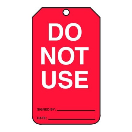 Accuform Accuform Do Not Use Tag, PF-Cardstock, 25/Pack MGT219CTP